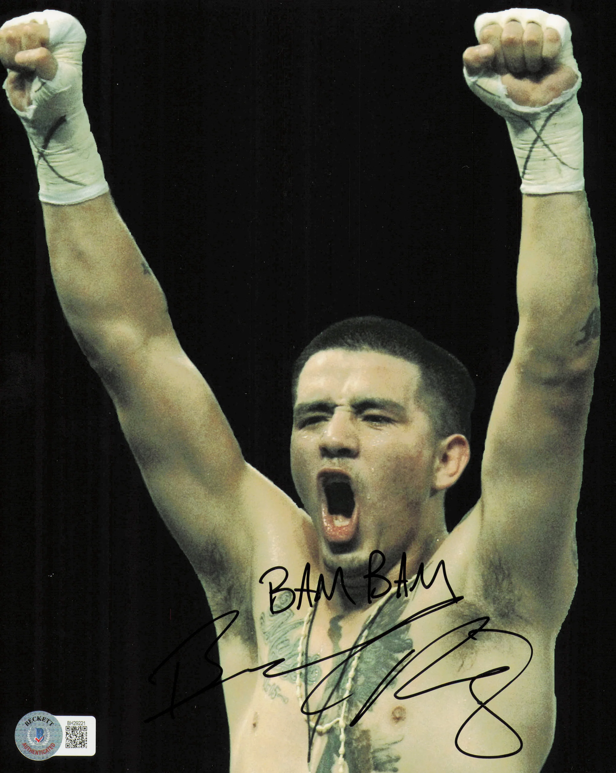 Brandon "Bam Bam" Rios Autographed 8x10 Photo Beckett BAS QR #BH29221