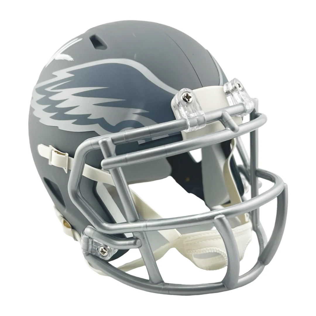 Brandon Graham Signed Philadelphia Eagles Slate Alternate Speed Mini Football Helmet (Beckett) - Image 3