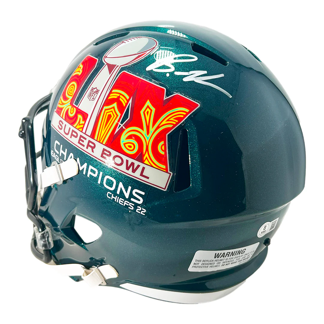 Brandon Graham Signed Super Bowl LIX Champs Speed Full-Size Football Helmet (Beckett)