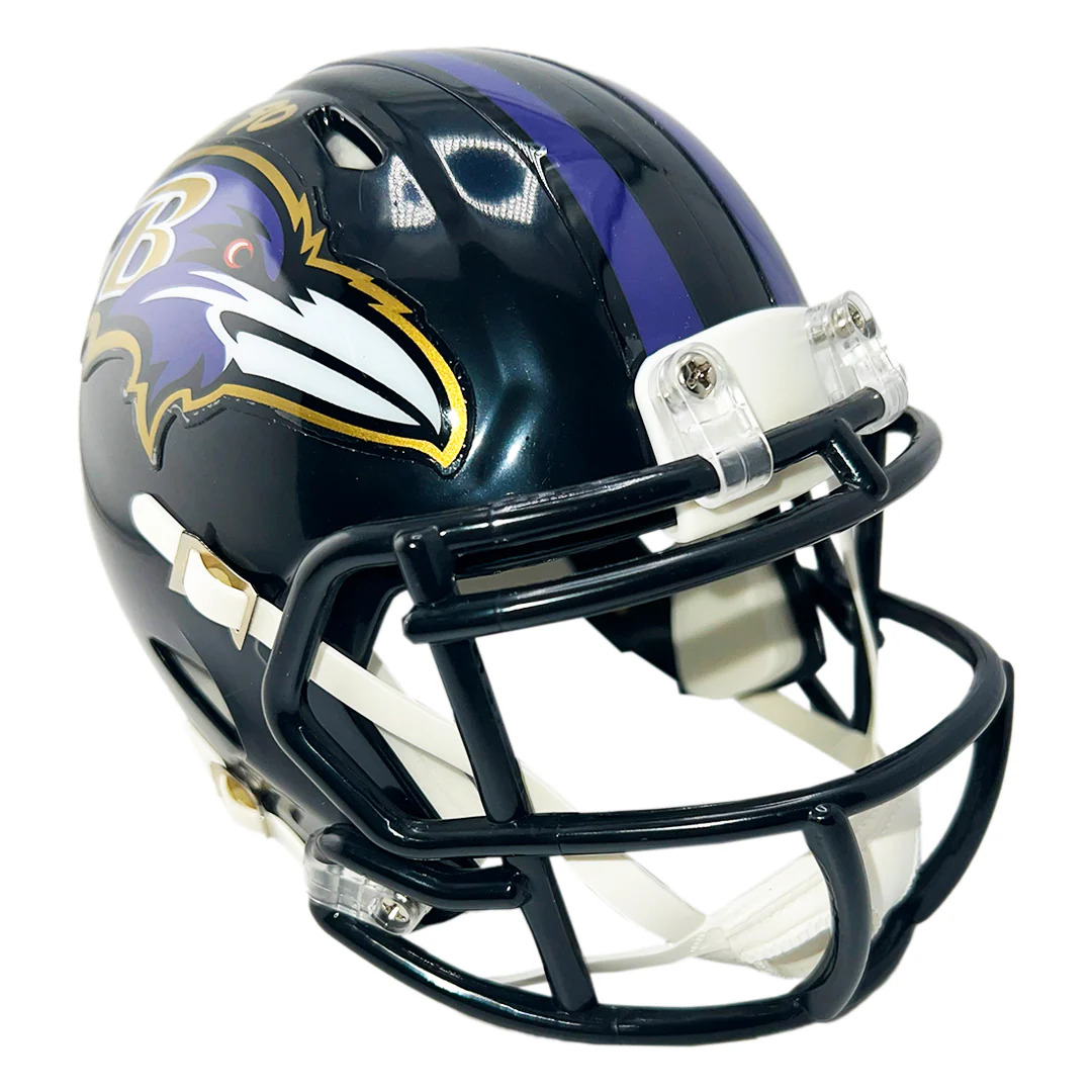 Brandon Stokley Signed Baltimore Ravens Speed Mini Football Helmet (Beckett) - Image 3
