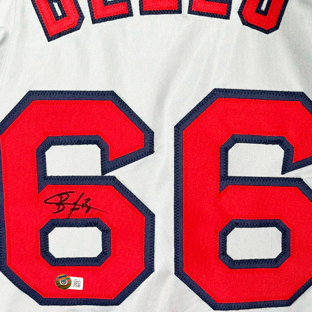 Brayan Bello Signed Boston Grey Baseball Jersey Black Ink (Beckett) - Image 2