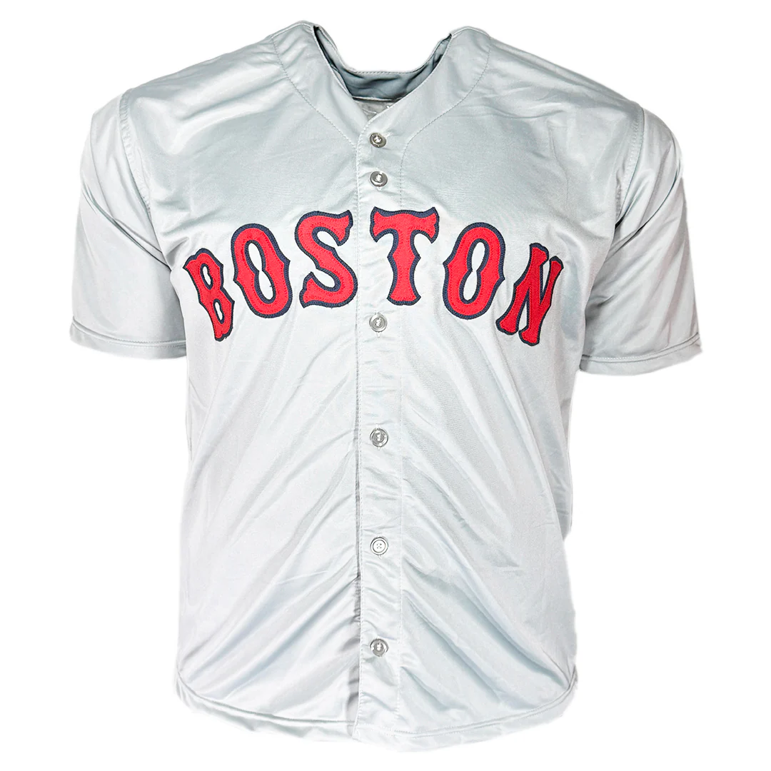 Brayan Bello Signed Boston Grey Baseball Jersey Black Ink (Beckett) - Image 3