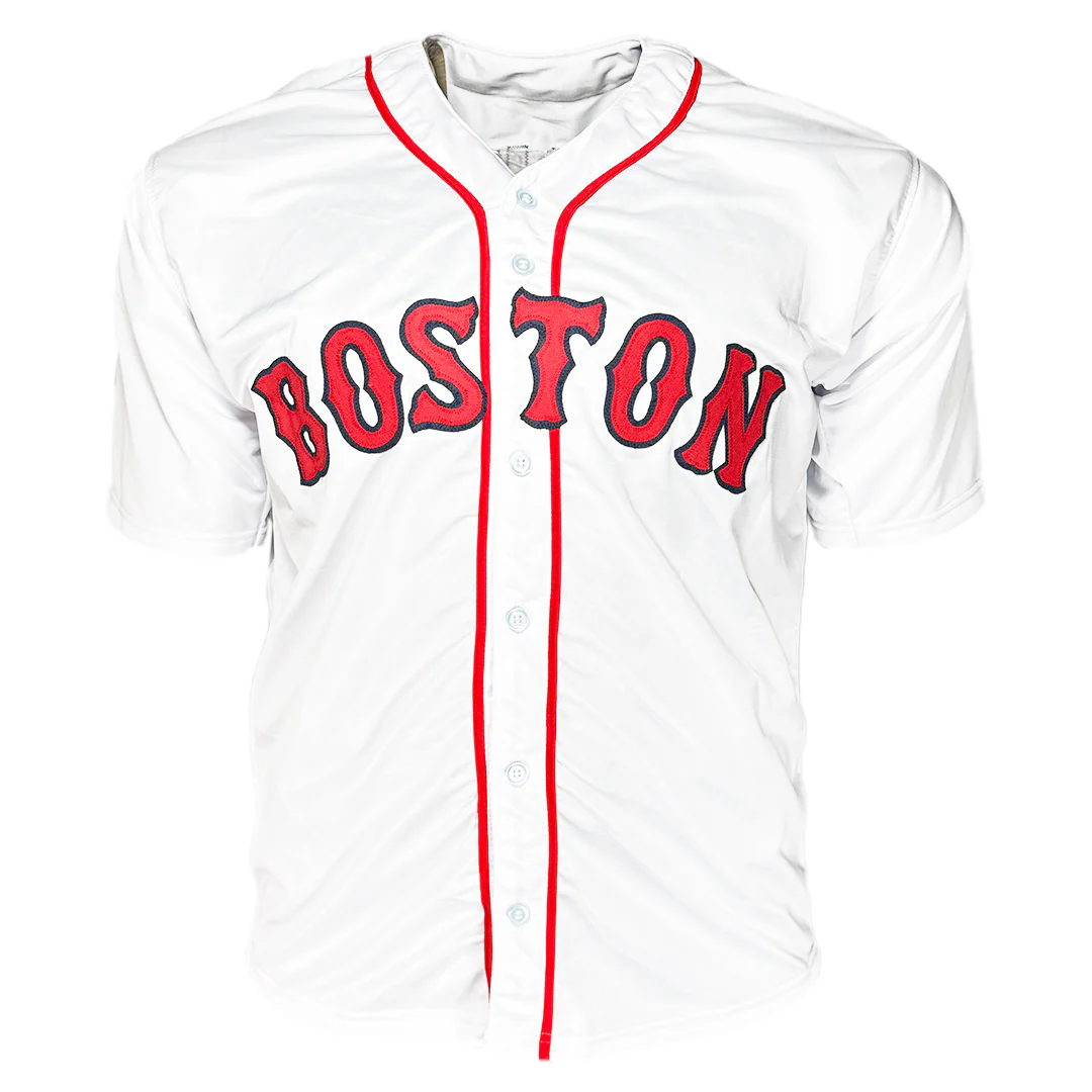 Brayan Bello Signed Boston White Baseball Jersey Black Ink (Beckett) - Image 3