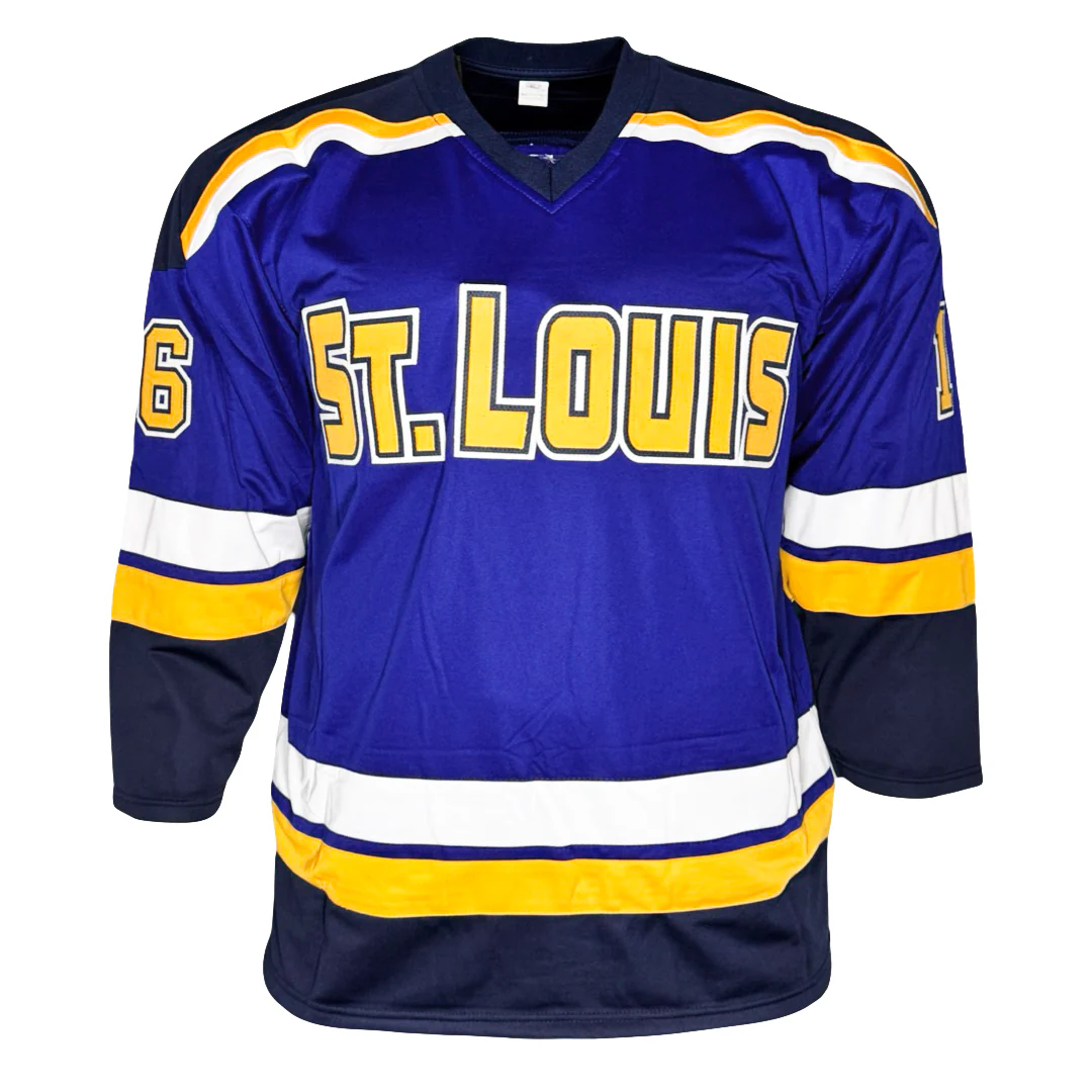 Brett Hull Signed St. Louis Alternate Blue Hockey Jersey (JSA) - Image 3