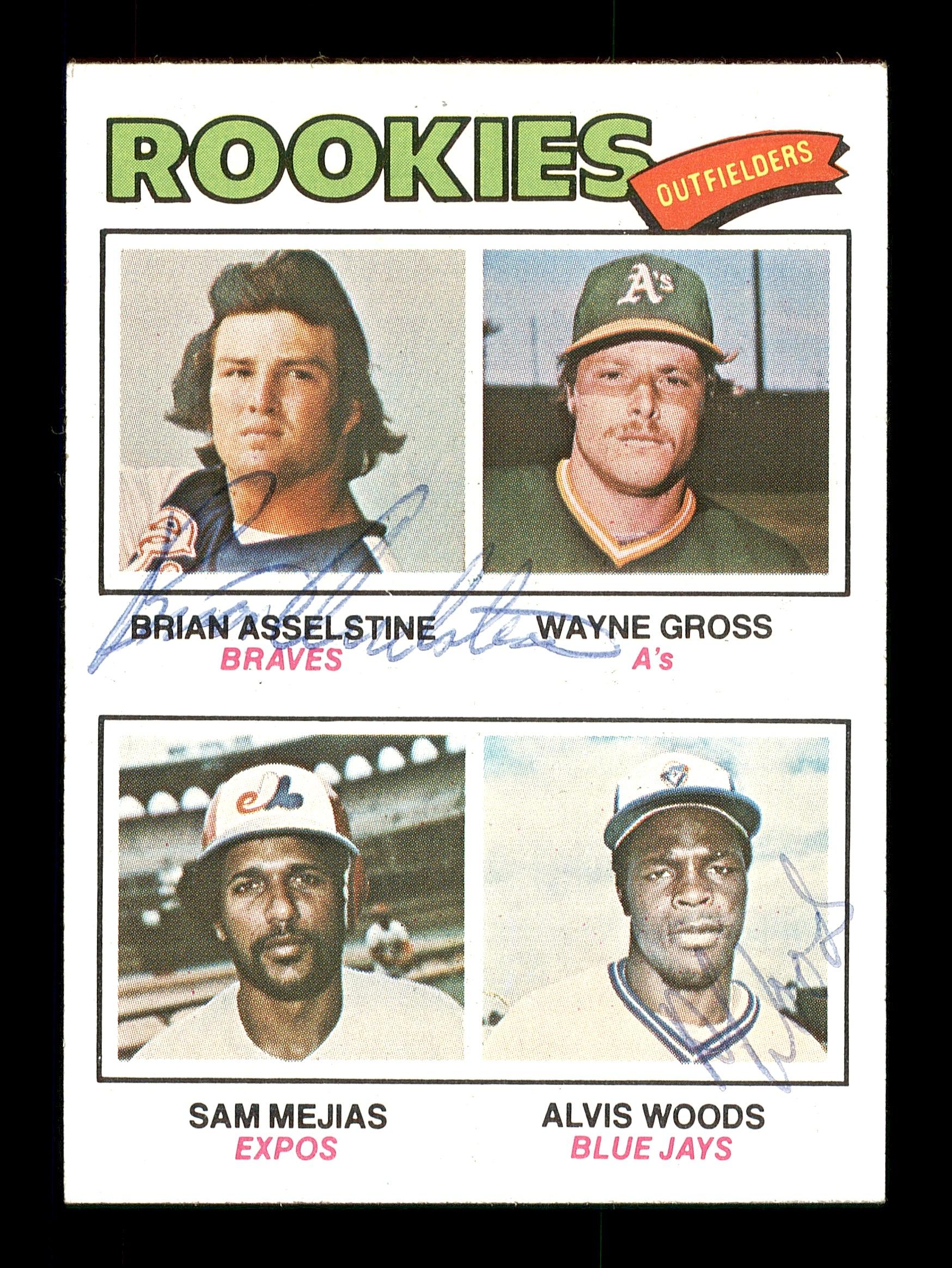 Brian Asselstine & Al Woods Autographed 1977 Topps Rookie Card #479 SKU #167758