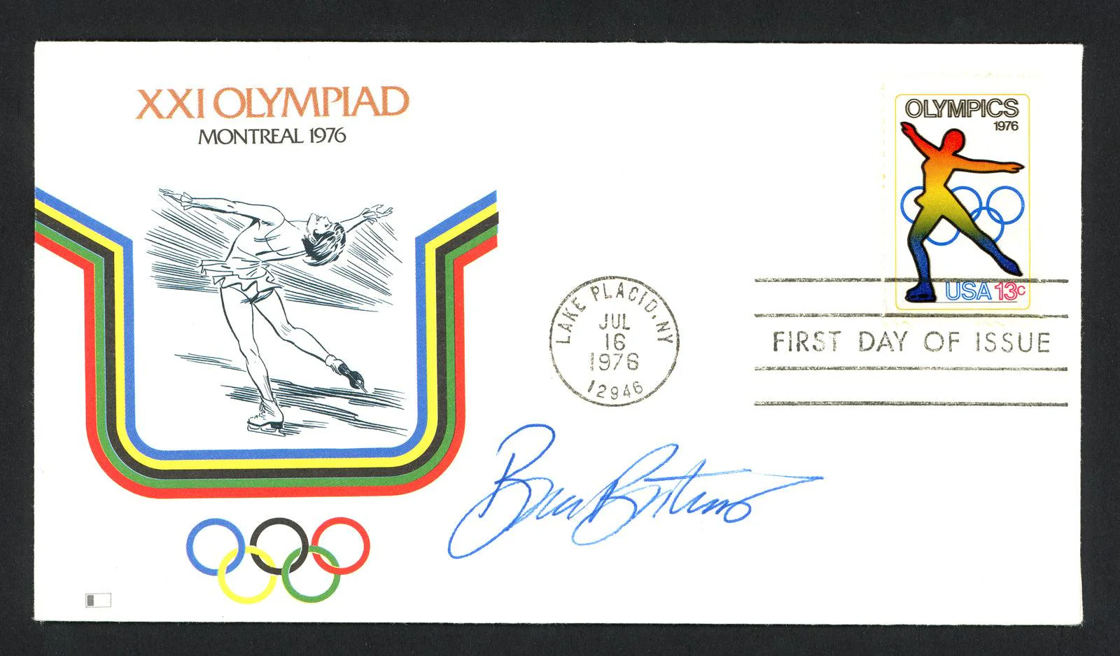 Brian Noitano Autographed First Day Cover Olympic Figure Skater SKU #159640