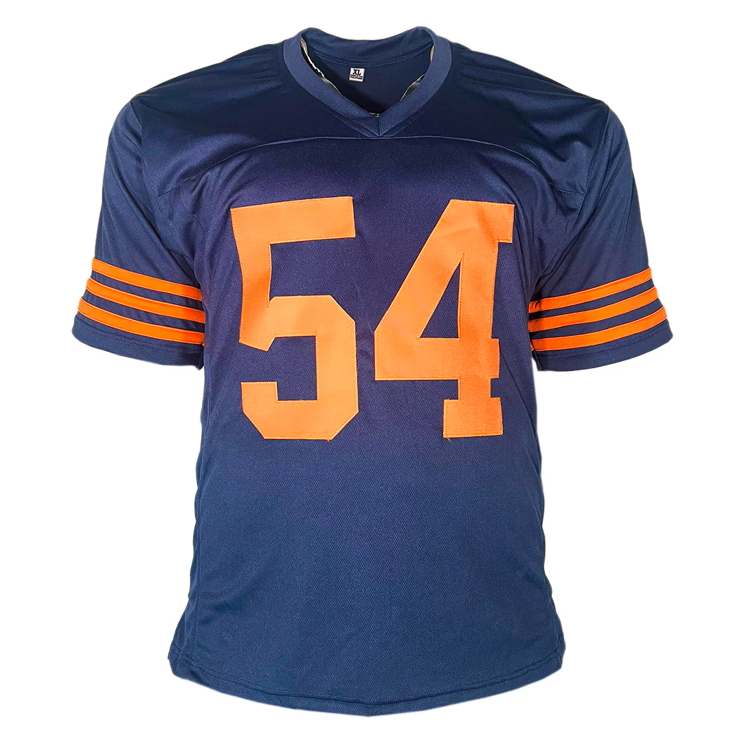 Brian Urlacher Signed HOF 18 Inscription Chicago Color Rush Football Jersey (Beckett) - Image 3