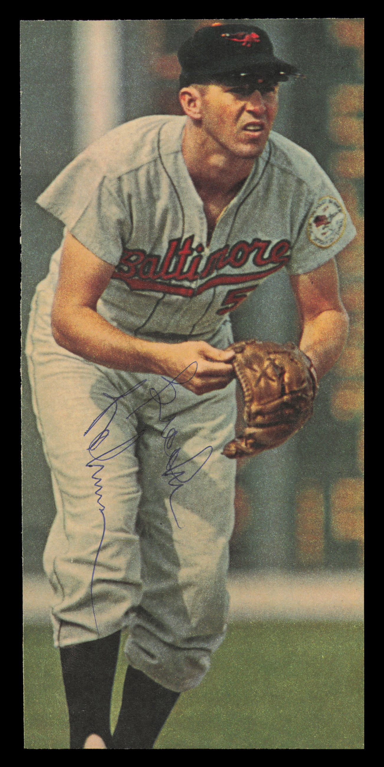 Brooks Robinson Autographed 4x9 Magazine Page Photo Baltimore Orioles