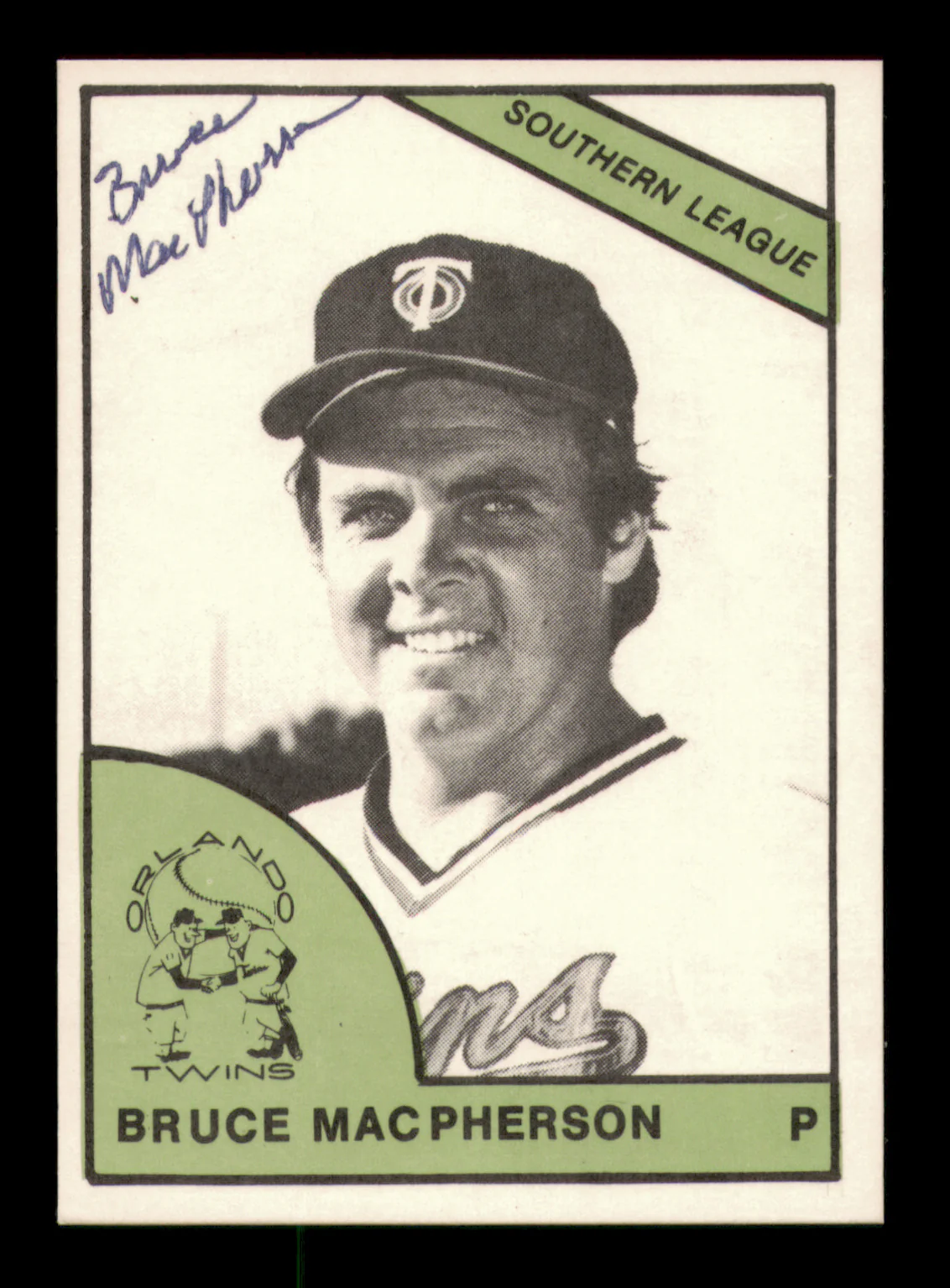 Bruce MacPherson Autographed 1978 TCMA Rookie Card #233 Orlando Twins