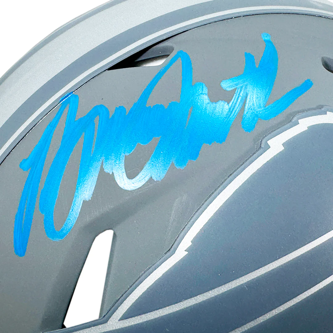 Bruce Smith Signed Buffalo Bills Slate Alternate Speed Mini Football Helmet (Beckett) - Image 2
