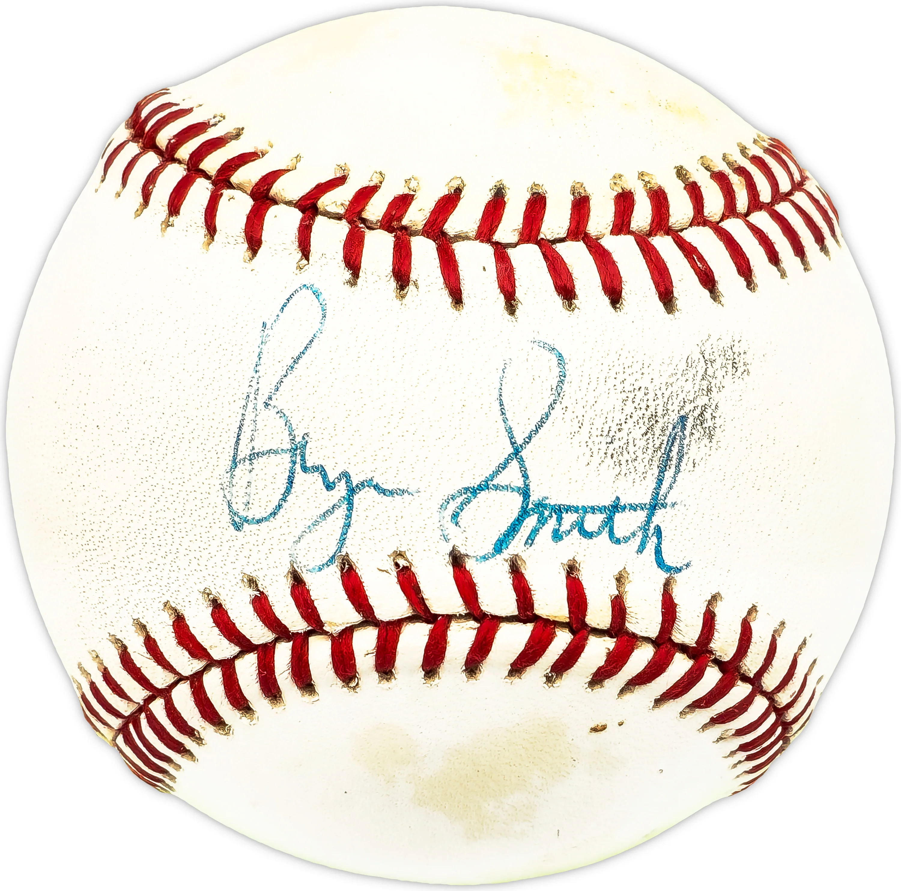 Bryn Smith Autographed Official NL Baseball Cardinals, Expos