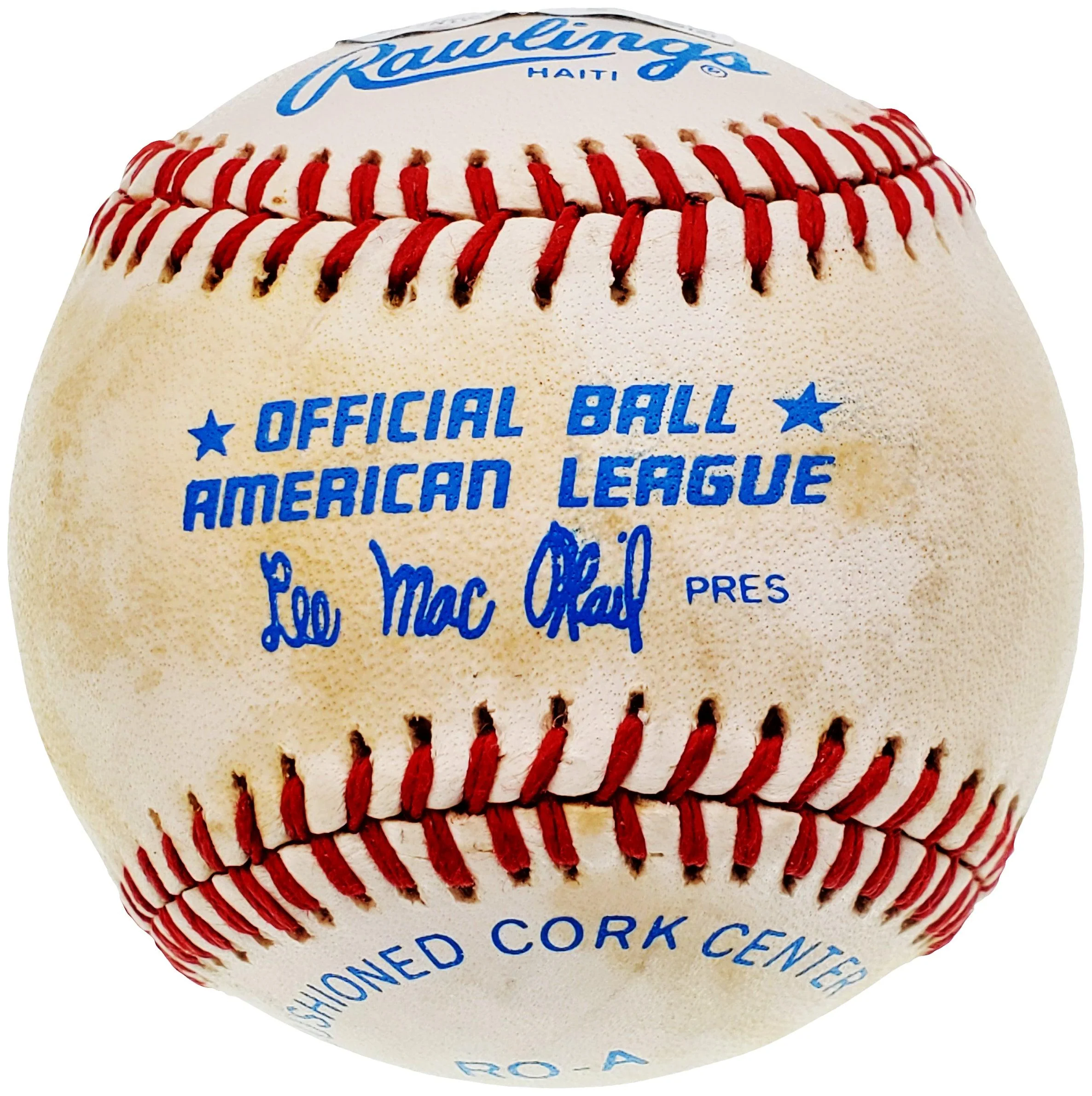 Calvin Griffith Autographed Official MacPhail AL Baseball Minnesota Twins Owner Beckett BAS #BB46458 - Image 2
