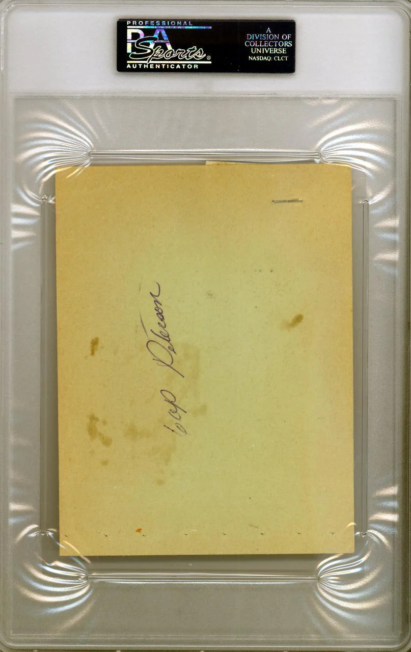 Cap Peterson & Ron Fairly Autographed 4.5x6 Album Page PSA/DNA #83964264 - Image 2