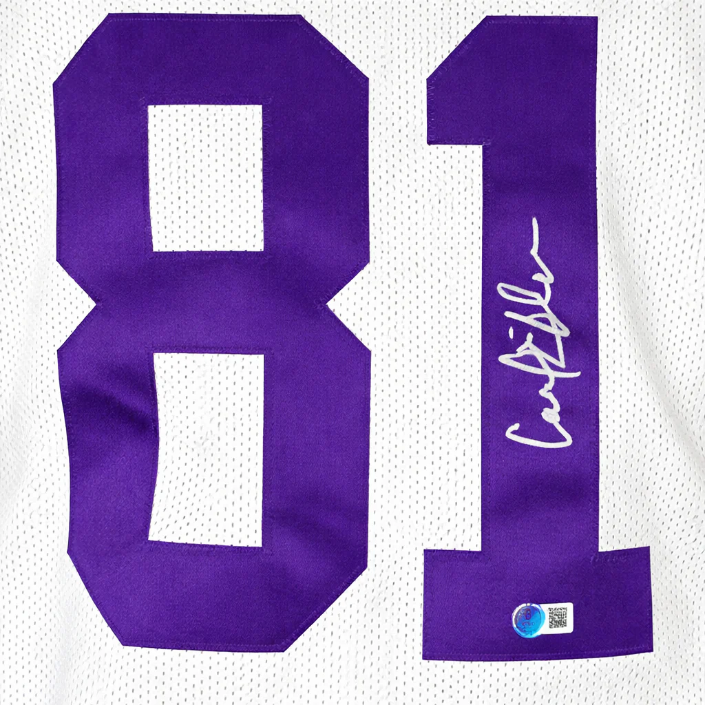 Carl Eller Signed Minnesota White Football Jersey (Beckett) - Image 2