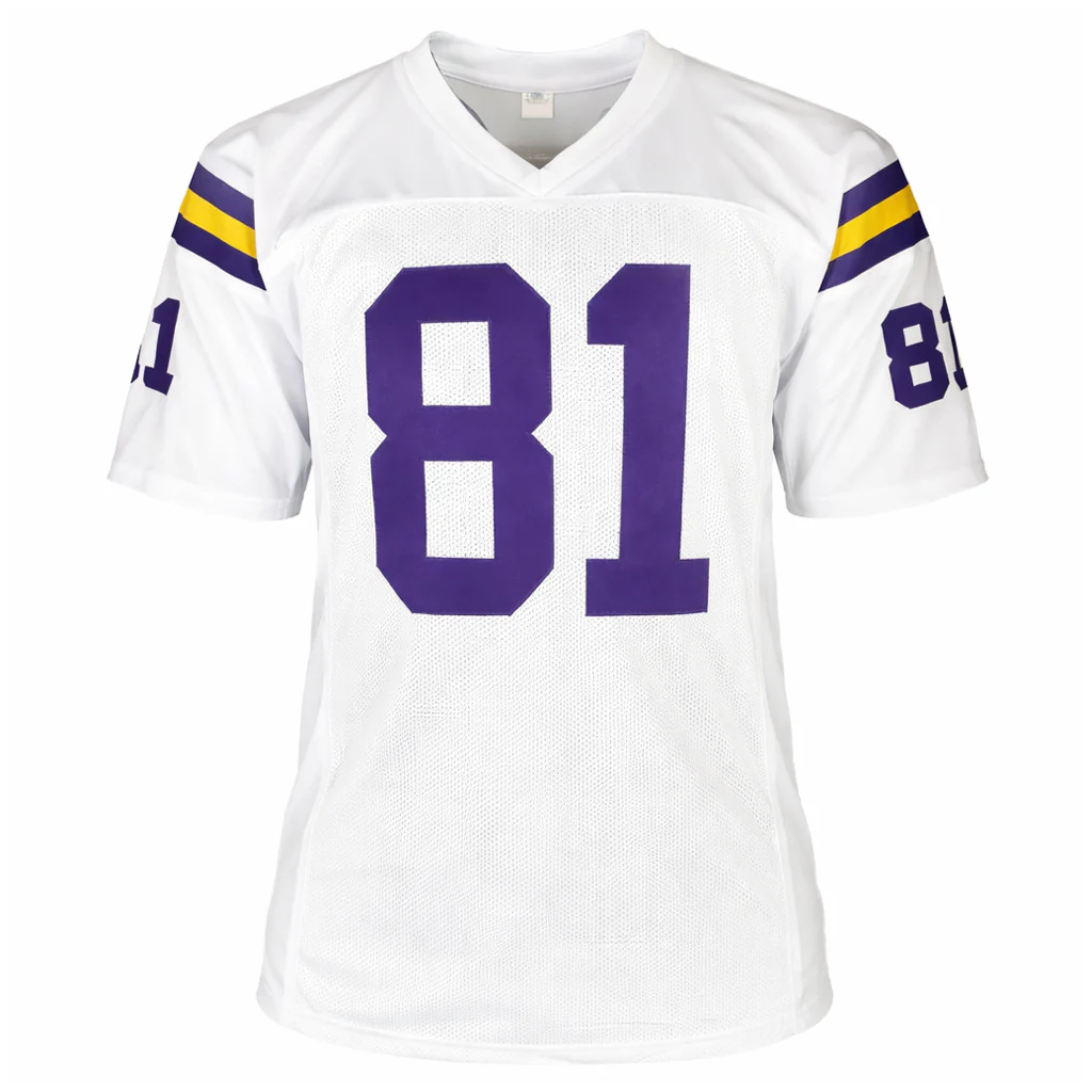 Carl Eller Signed Minnesota White Football Jersey (Beckett) - Image 3