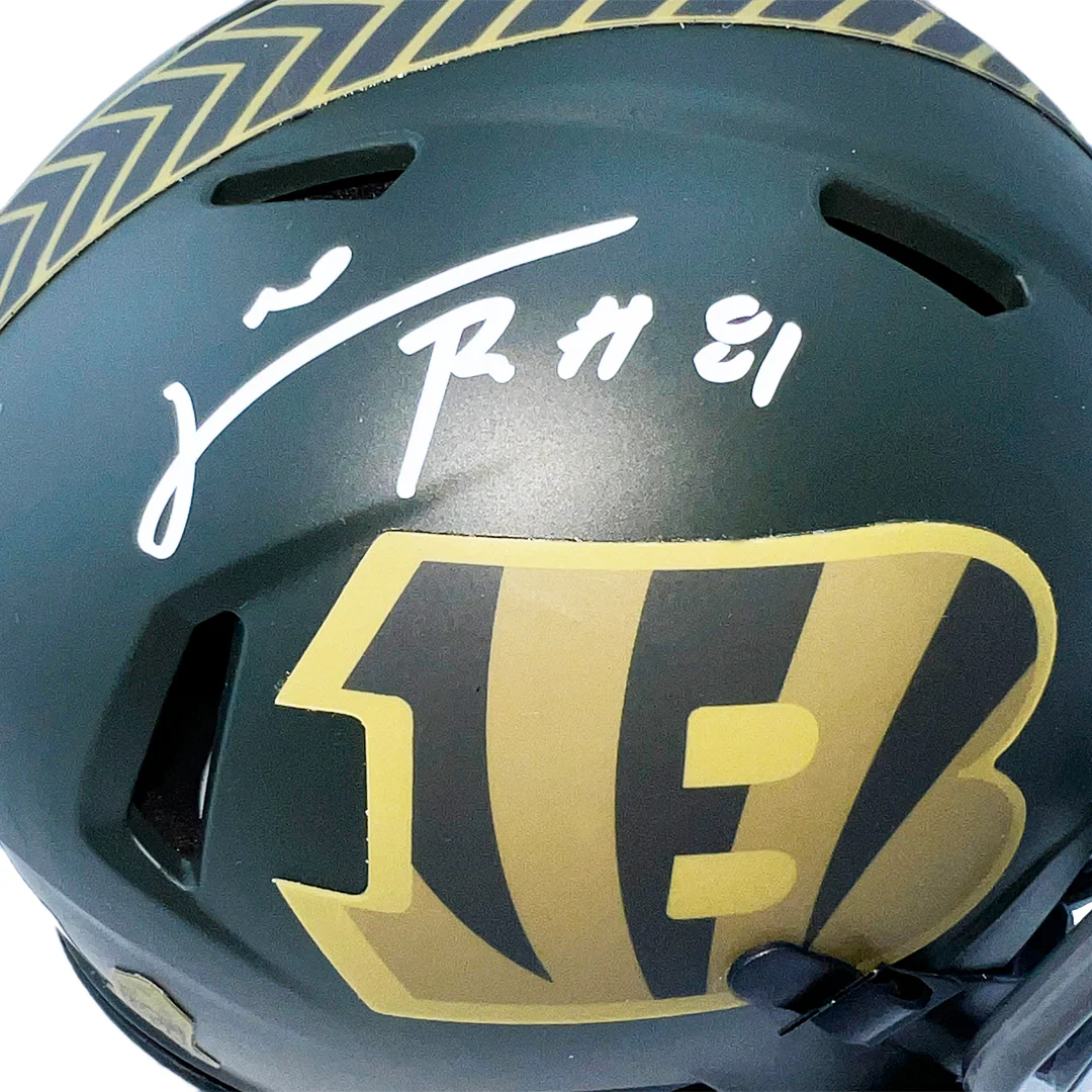 Carl Pickens Signed Cincinnati Bengals Salute 2025 Mini Football Helmet (JSA) - Image 2
