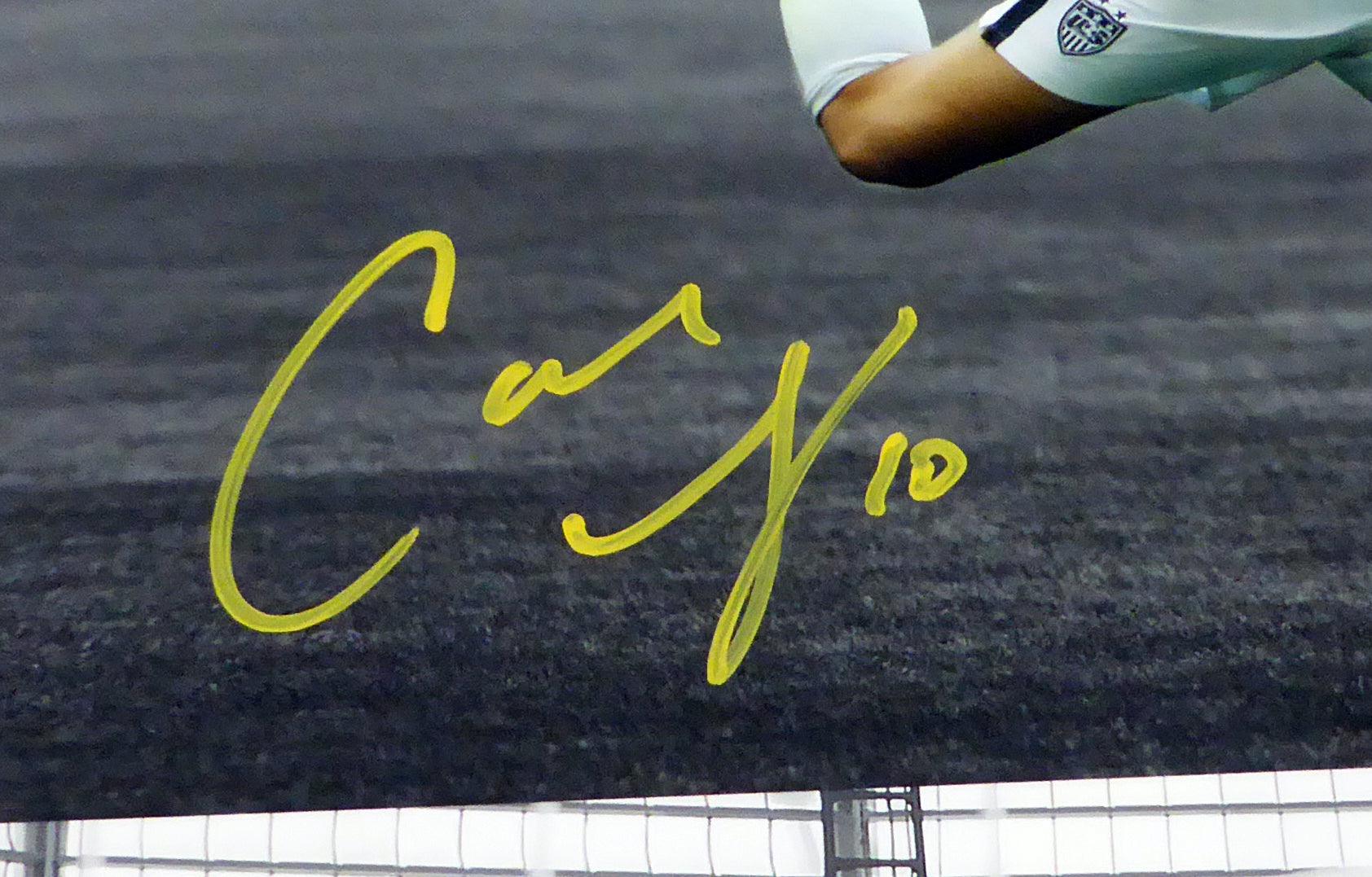 Carli Lloyd Autographed 16x20 Photo Team USA "Best WC Goal 7/5/15" PSA/DNA Stock #98149 - Image 2