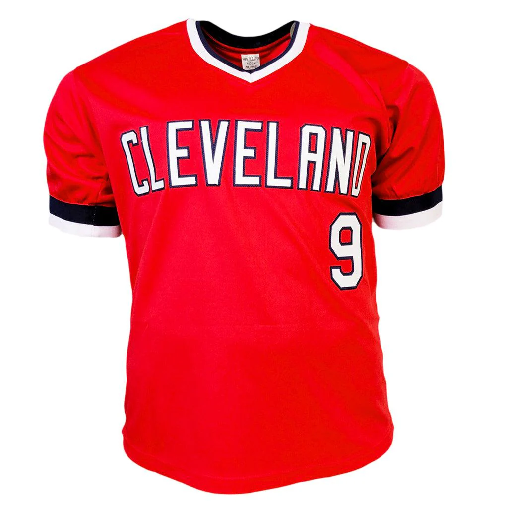 Carlos Baerga Signed Cleveland Red Baseball Jersey (JSA) - Image 3