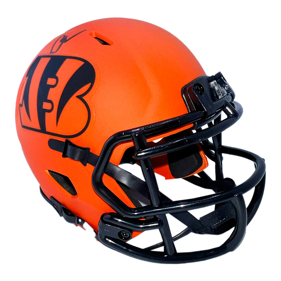 Chad Johnson Signed Cincinnati Bengals Rave Mini Football Helmet (JSA) - Image 3