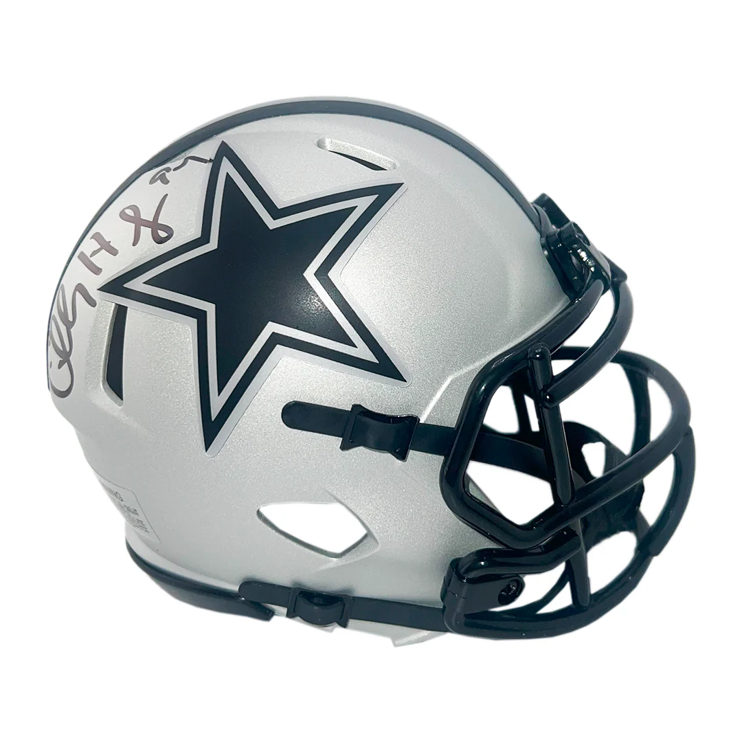 Charles Haley Signed Dallas Cowboys Rave Mini Football Helmet (JSA) - Image 2