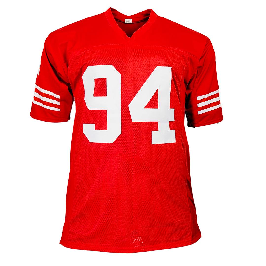 Charles Haley Signed San Francisco Red Football Jersey (JSA) - Image 3