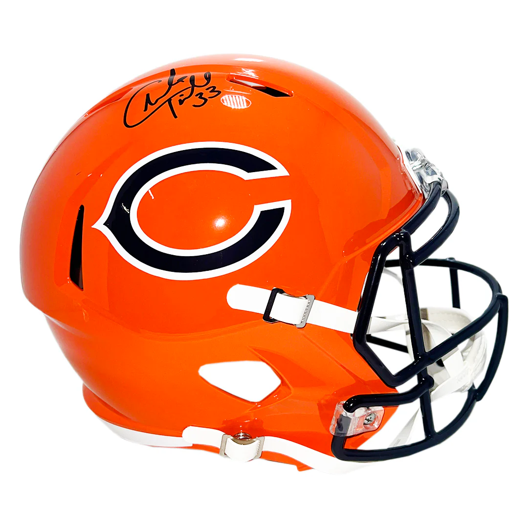 Charles Peanut Tillman Signed Chicago Bears Alt 2022 Full-Size Replica Football Helmet (Beckett)
