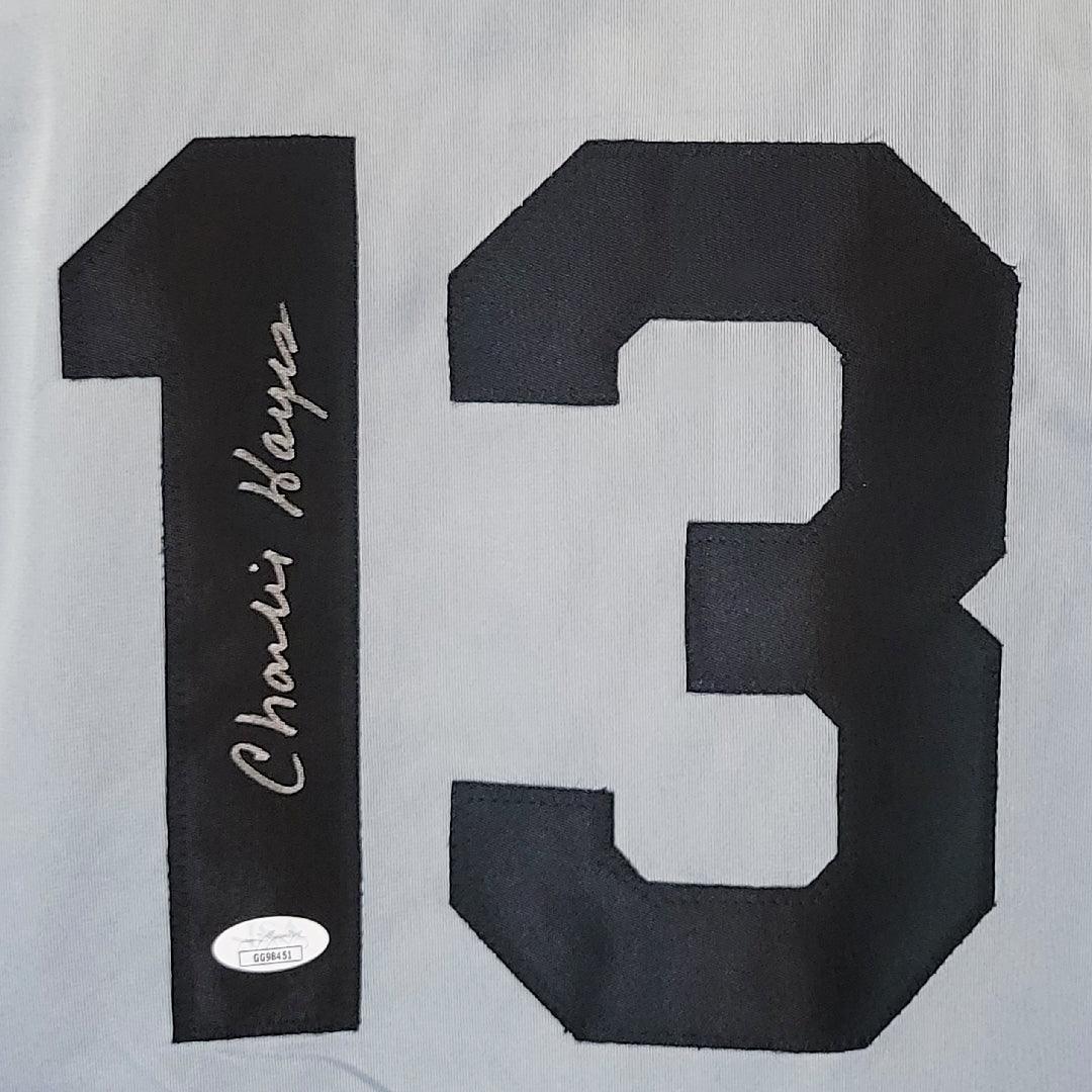 Charlie Hayes Signed New York Grey Baseball Jersey (JSA) - Image 2