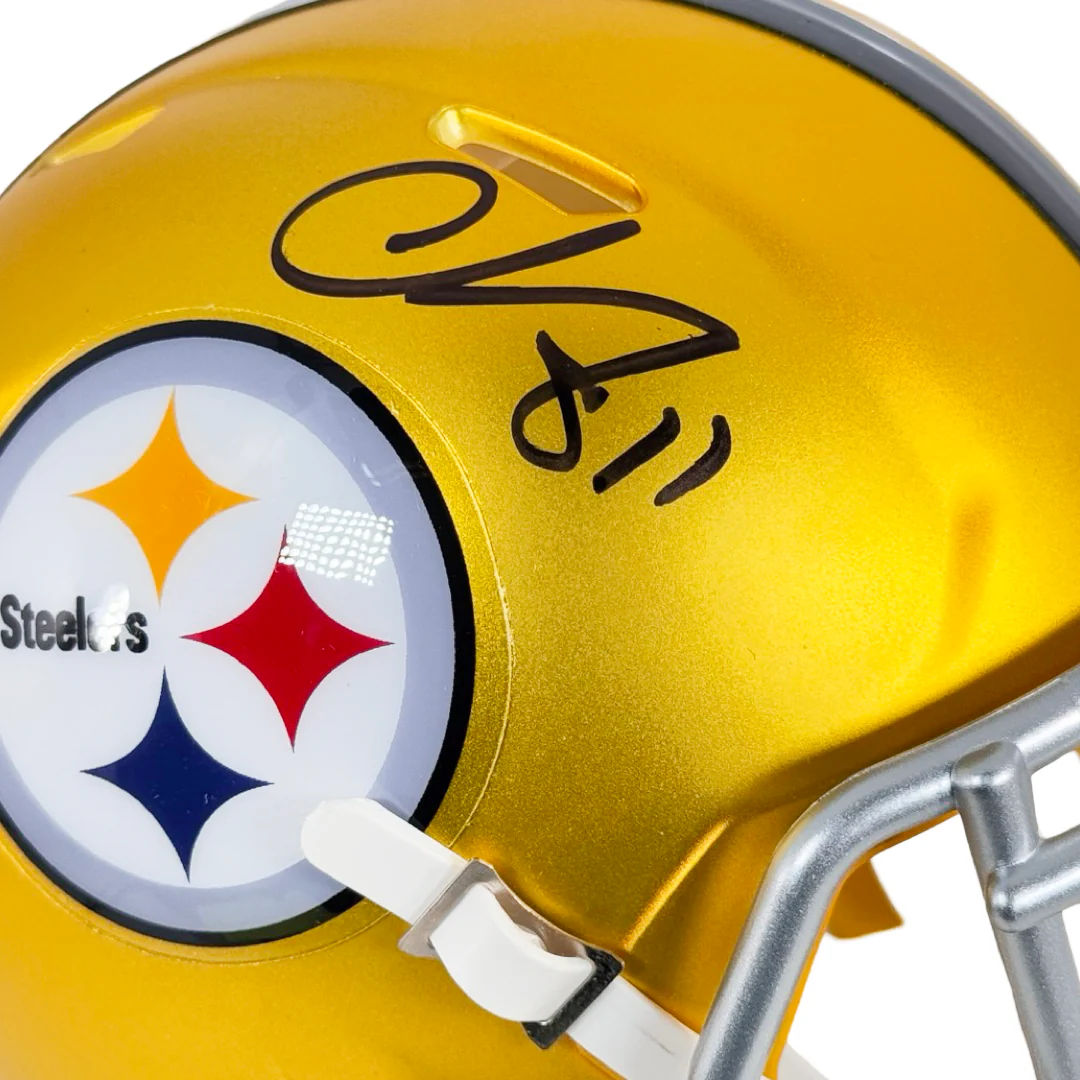 Chase Claypool Signed Pittsburgh Steelers Blaze Mini Football Helmet (Beckett) - Image 3