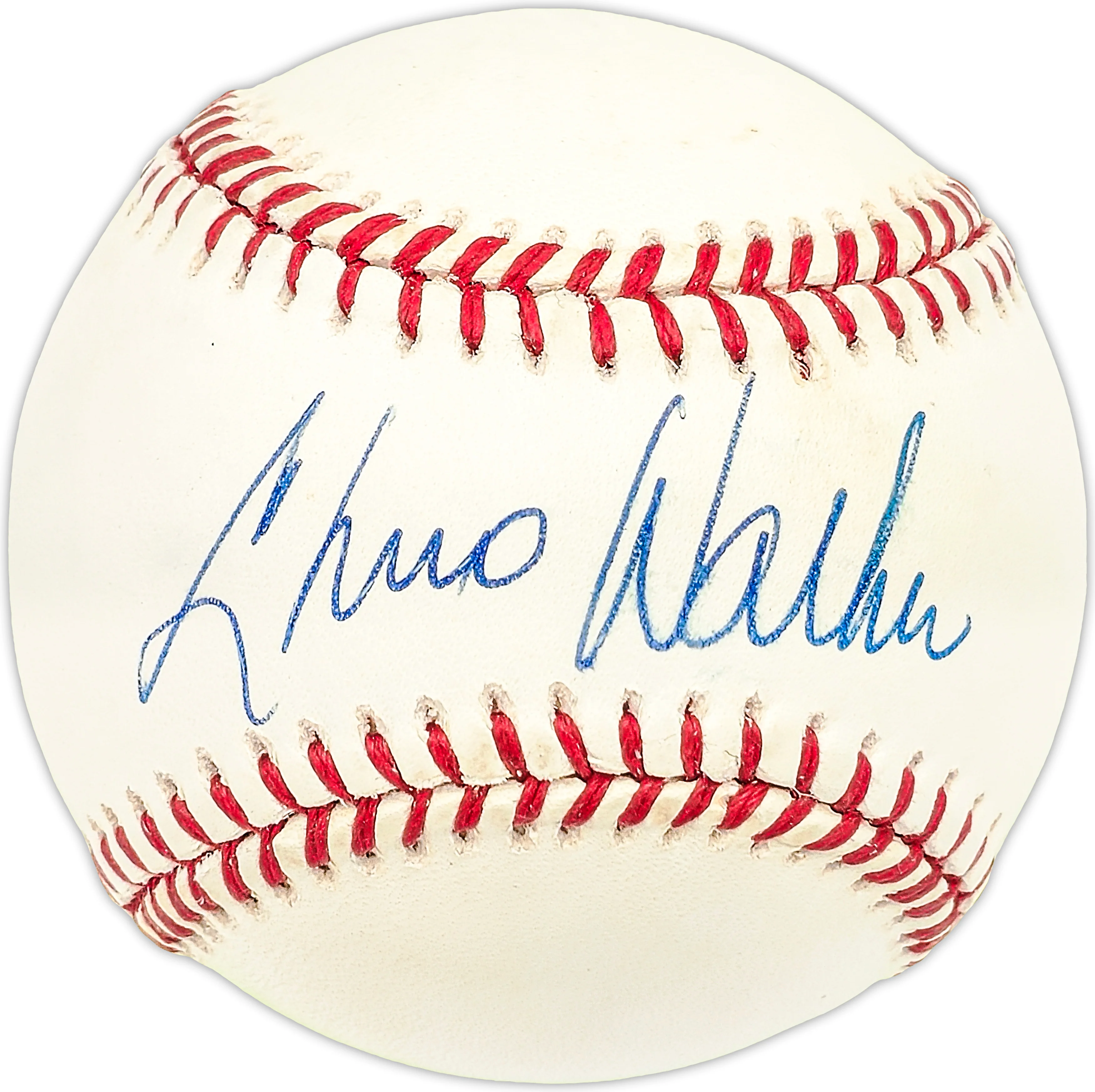Chico Walker Autographed Official NL Baseball Chicago Cubs, Boston Red Sox
