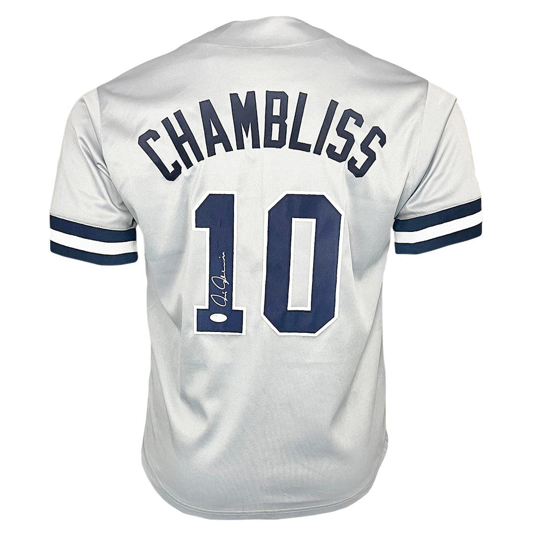 Chris Chambliss Signed New York Grey Baseball Jersey (JSA)