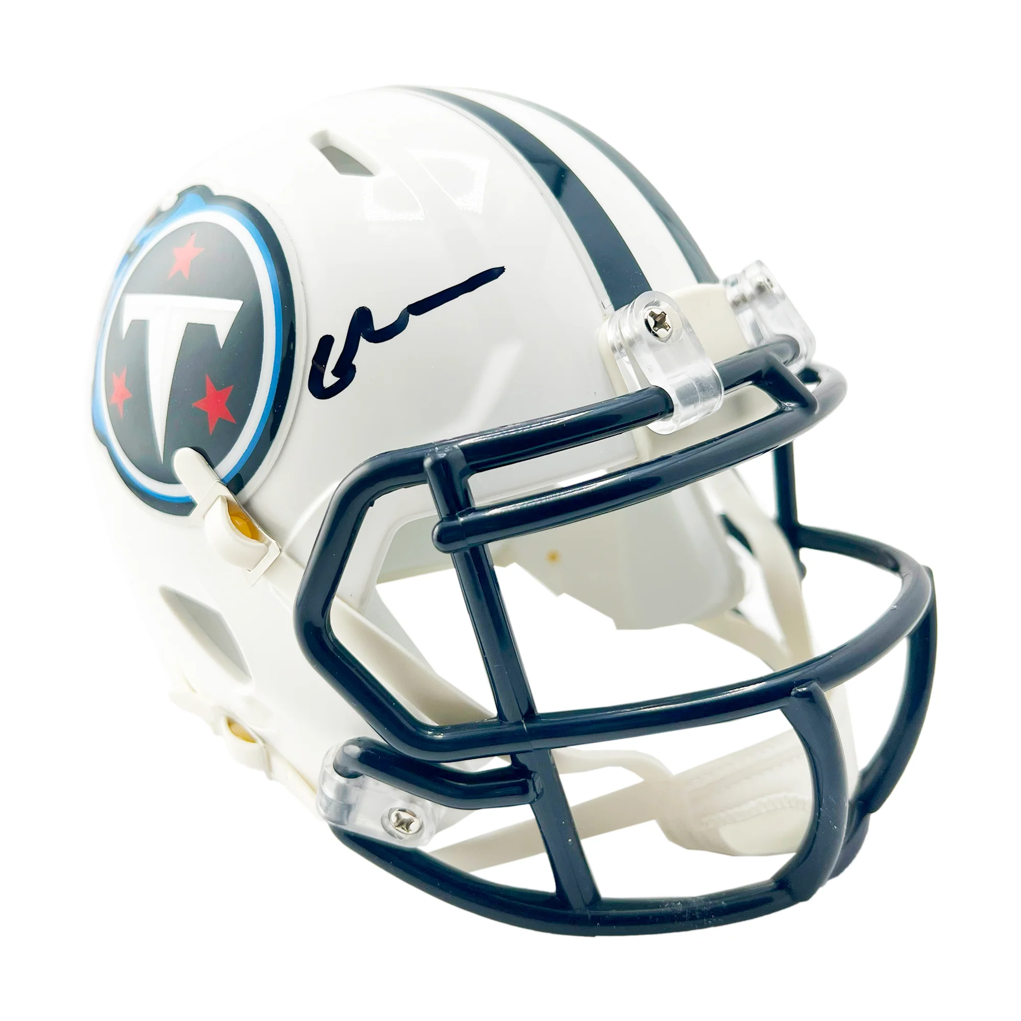 Chris Johnson Signed Tennessee Titans Throwback 99-17 Speed Mini Football Helmet (Beckett)
