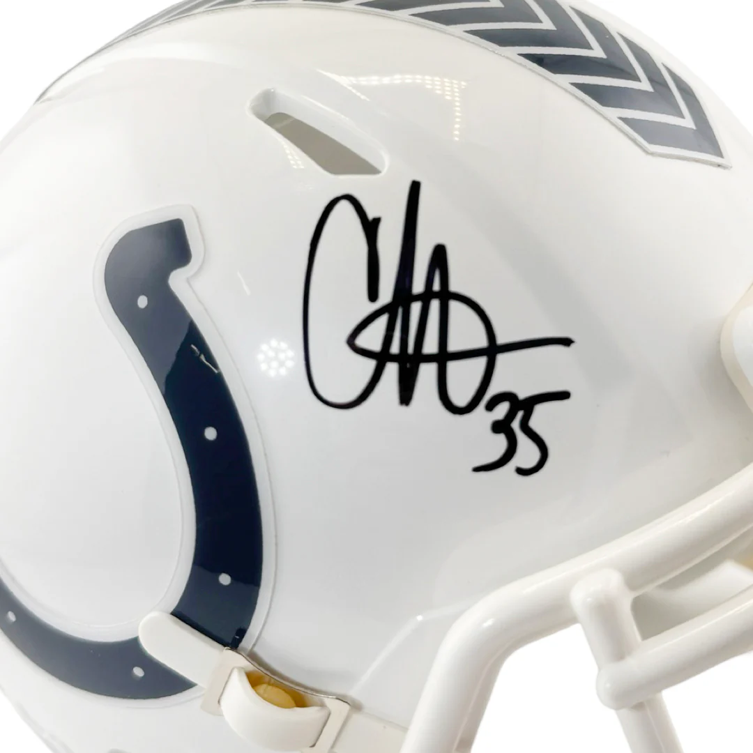 Chris Lammons Signed Indianapolis Colts Salute to Service 2024 Mini Football Helmet (Beckett) - Image 3