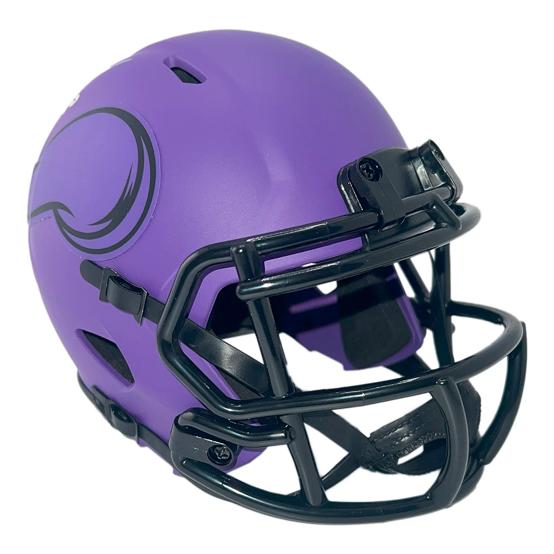 Cris Carter Signed Minnesota Vikings Rave Mini Football Helmet (Beckett) - Image 3