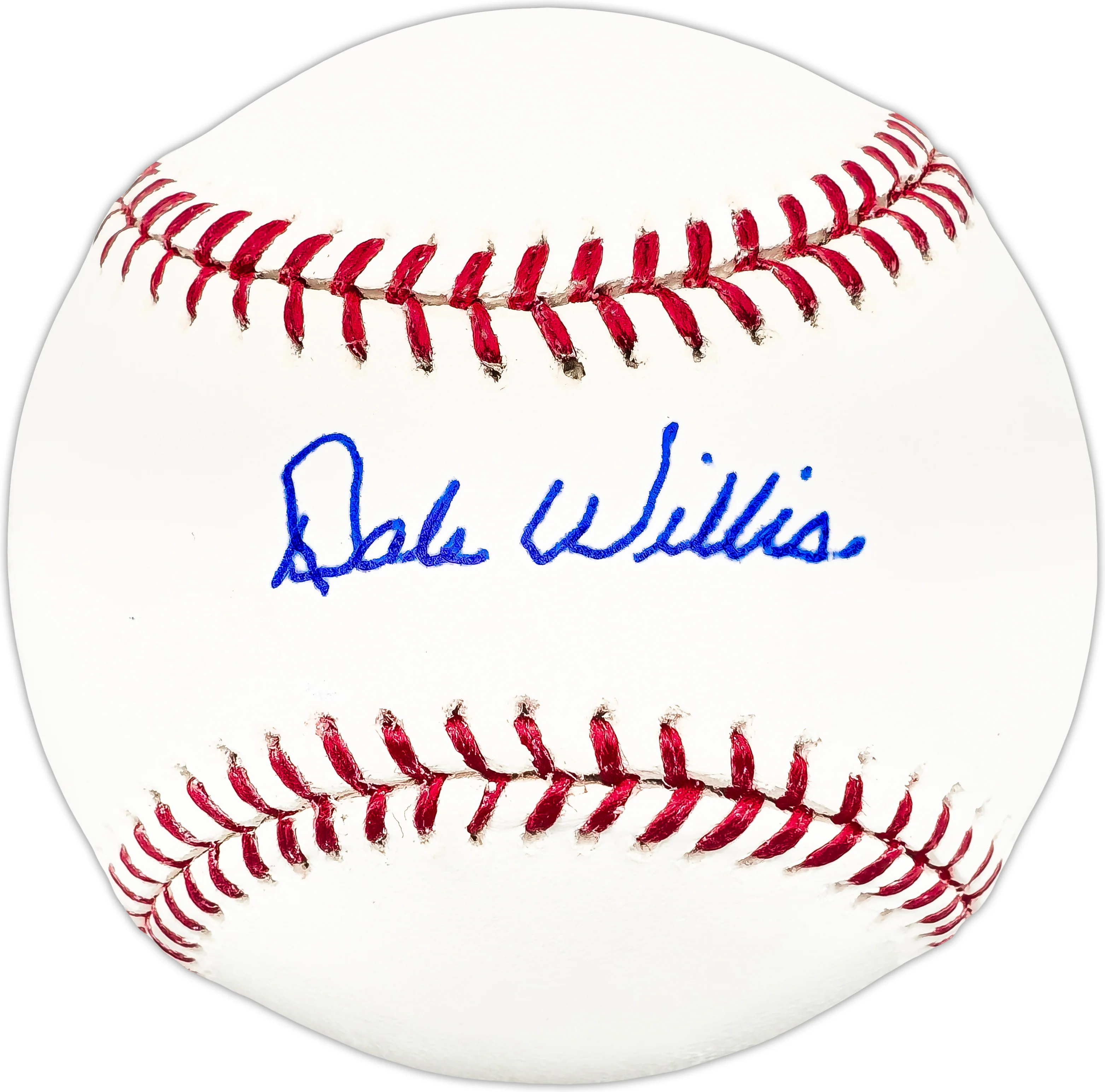 Dale Willis Autographed Official MLB Baseball KC A's