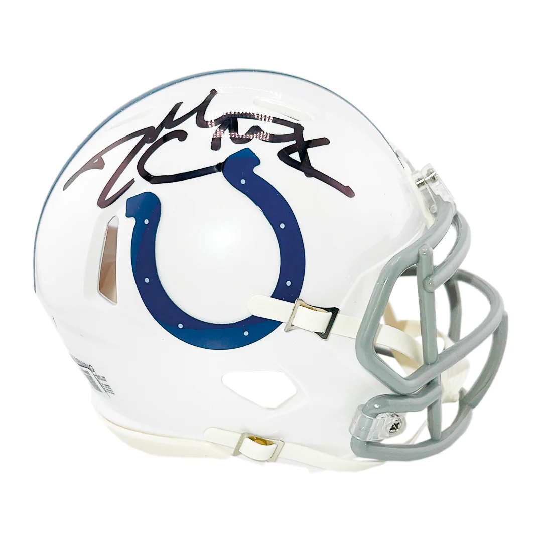 Dallas Clark Signed Indianapolis Colts Speed Mini Football Helmet (Beckett)