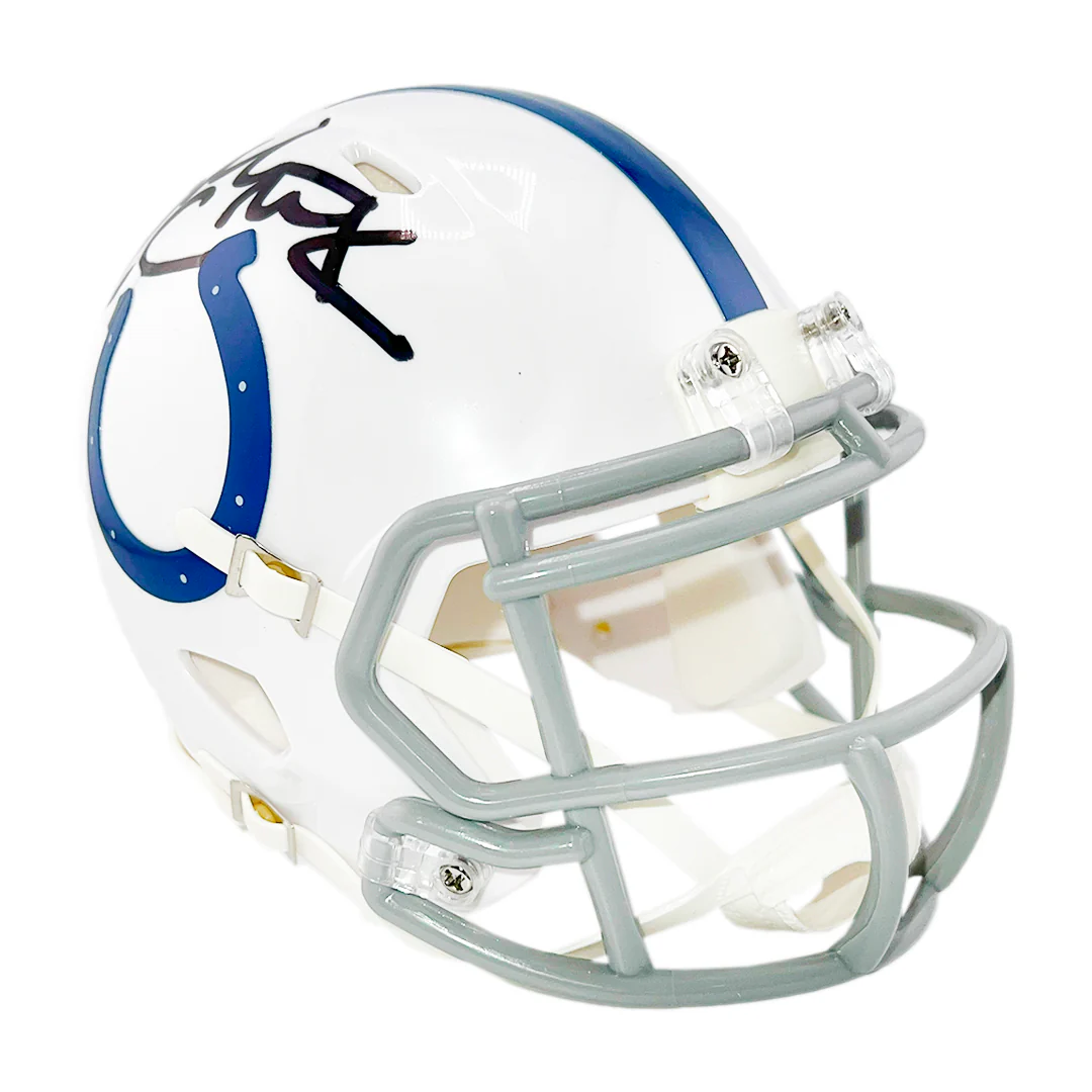 Dallas Clark Signed Indianapolis Colts Speed Mini Football Helmet (Beckett) - Image 3