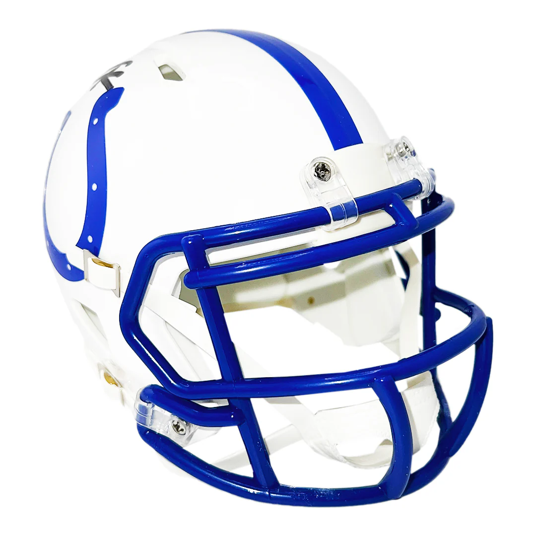Dallas Clark Signed Indianapolis Colts Throwback 95-03 Speed Mini Football Helmet (JSA) - Image 3