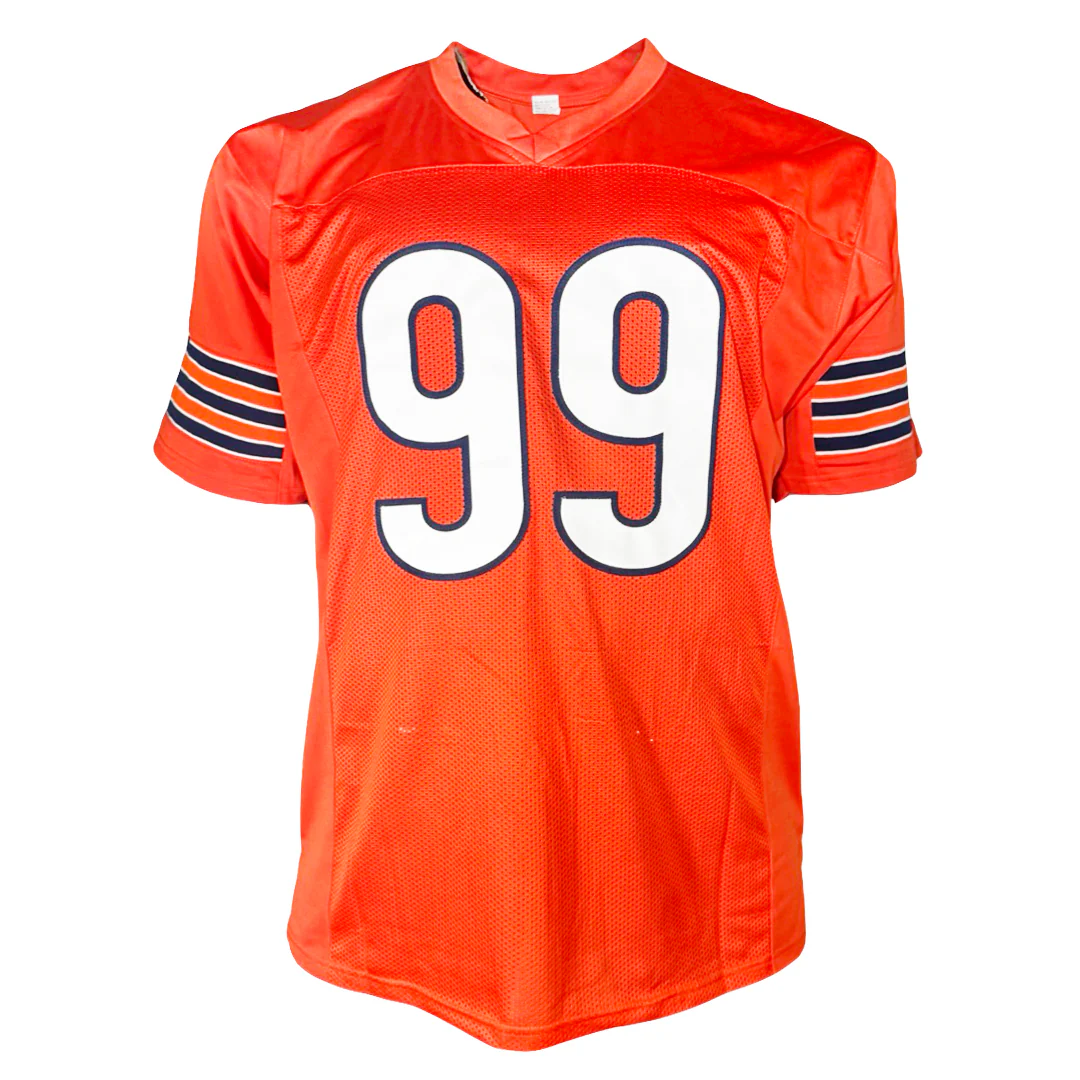 Dan Hampton Signed Chicago Orange Football Jersey (Beckett) - Image 3
