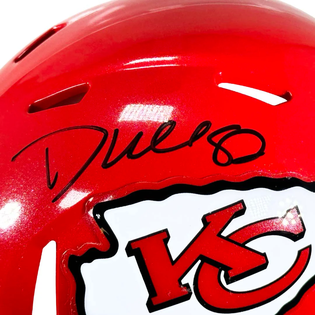 Dante Hall Signed Kansas City Chiefs Speed Mini Football Helmet (JSA) - Image 2