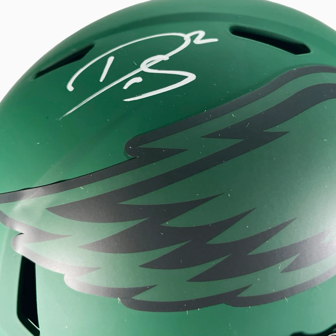 Darius Slay Signed Philadelphia Eagles Rave Full-Size Replica Football Helmet (Beckett) - Image 2