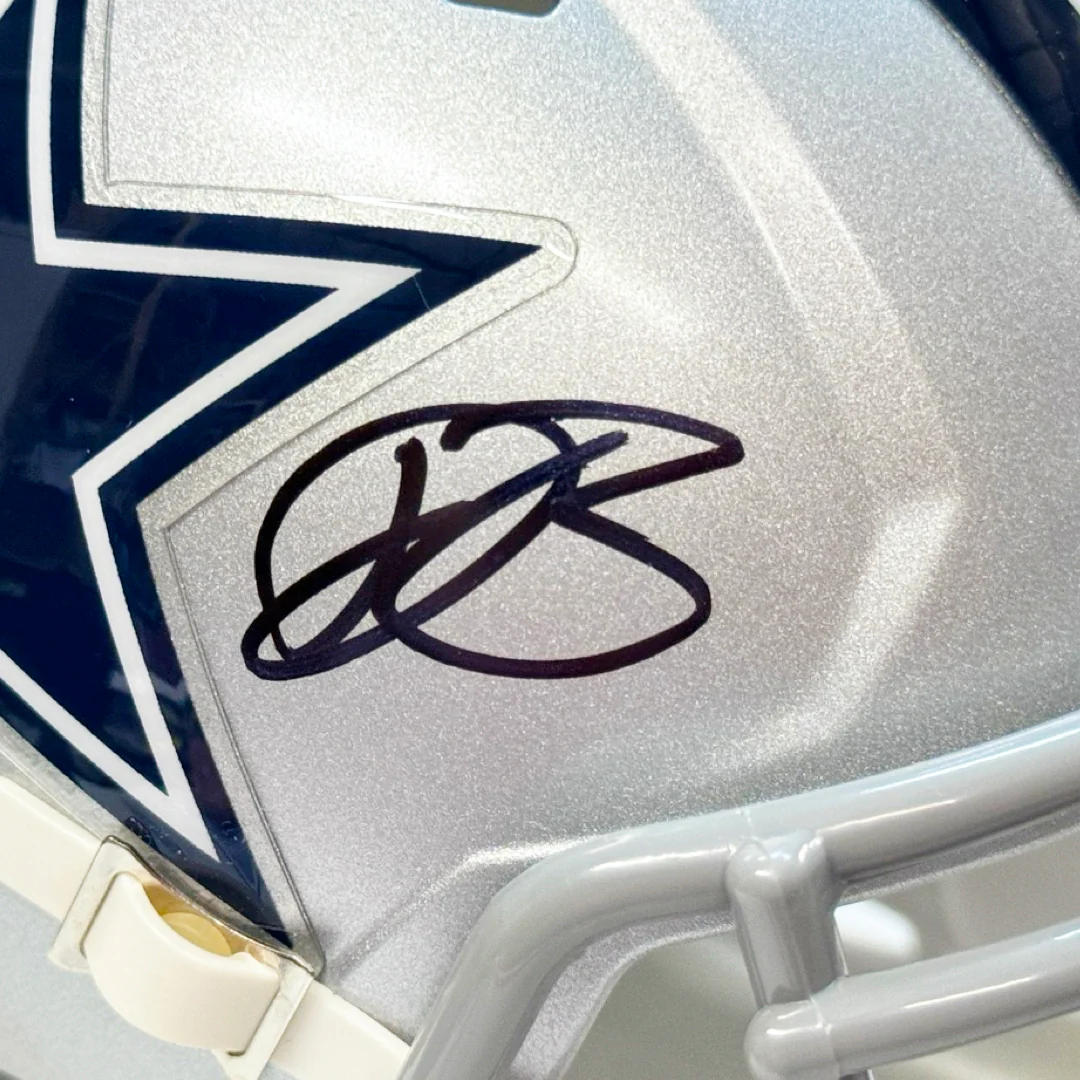 Daron Bland Signed Dallas Cowboys Speed Mini Football Helmet (Beckett) - Image 3