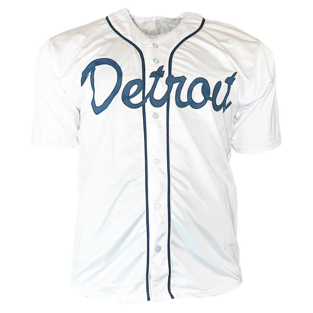 Darrell Evans Signed 2223 Hits 414 HR's 1984 WS Champs Inscription Detroit White Baseball Jersey (Beckett) - Image 3