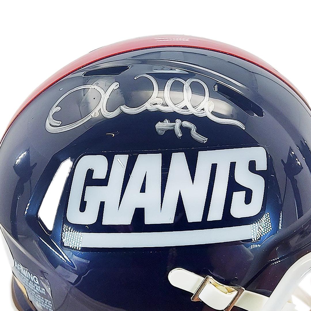 Darren Waller Signed New York Giants Throwback 81-99 Speed Mini Football Helmet (JSA) - Image 2