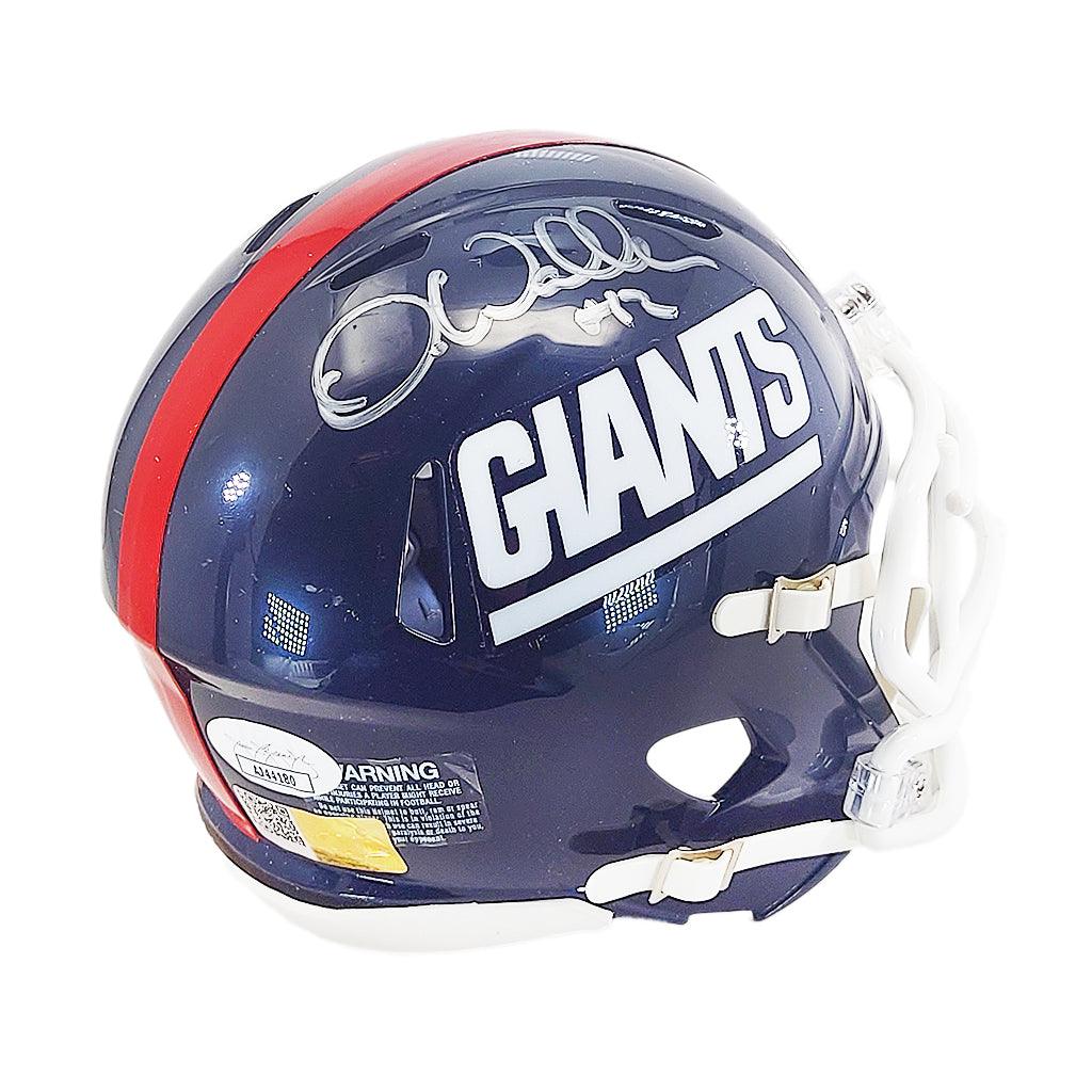 Darren Waller Signed New York Giants Throwback 81-99 Speed Mini Football Helmet (JSA) - Image 4