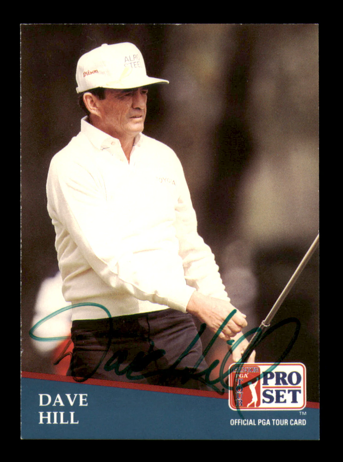 Dave Hill Autographed 1991 Pro Set Card #195