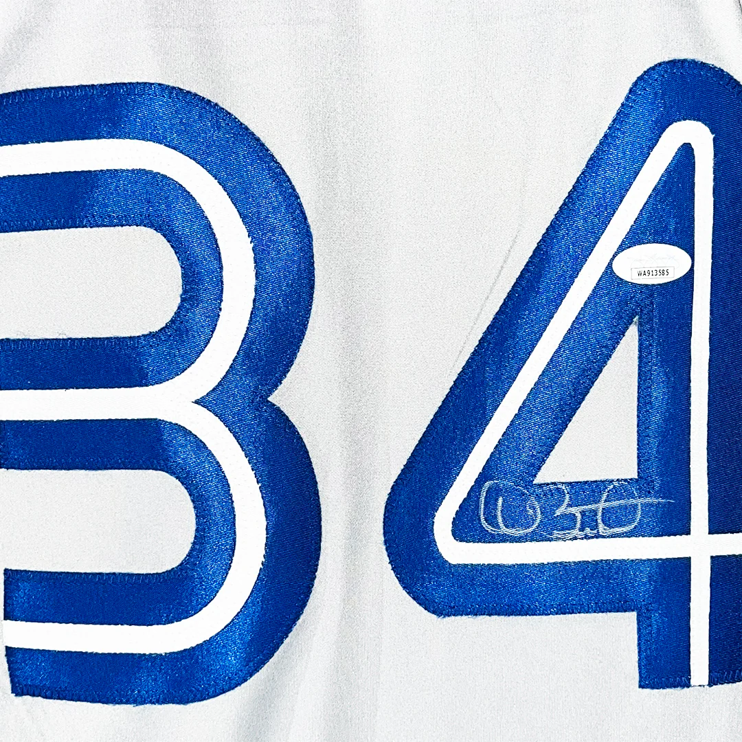 Dave Stewart Signed Toronto Gray Baseball Jersey (JSA) - Image 2