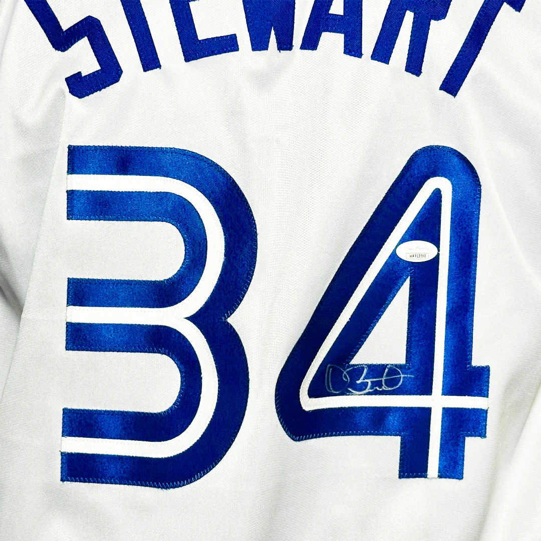 Dave Stewart Signed Toronto White Baseball Jersey (JSA) - Image 2