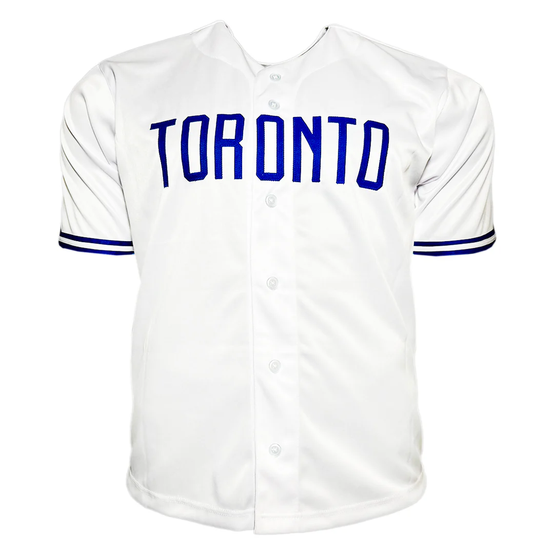 Dave Stewart Signed Toronto White Baseball Jersey (JSA) - Image 3