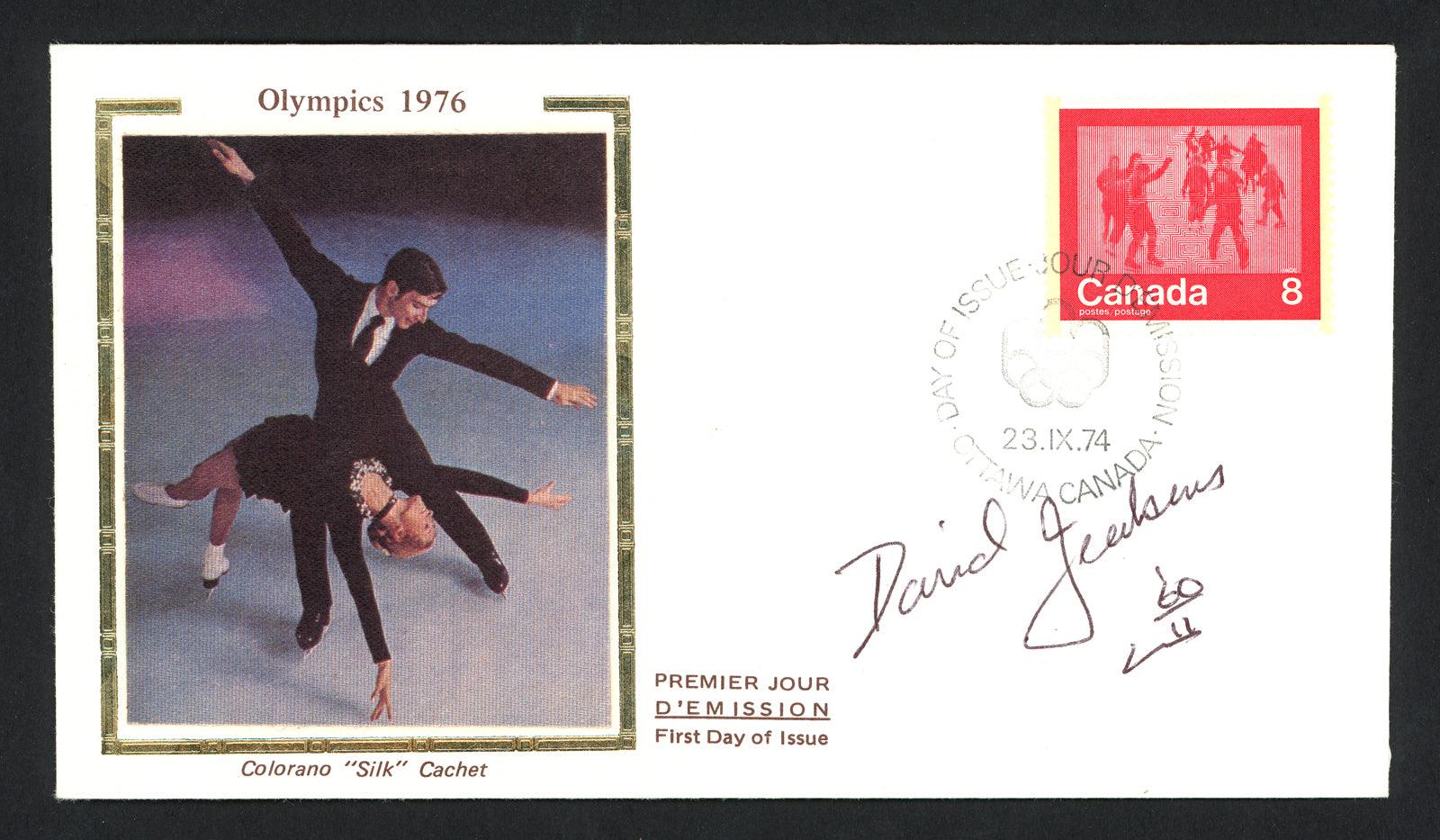 David Jenkins Autographed First Day Cover 1960 Olympics SKU #159588