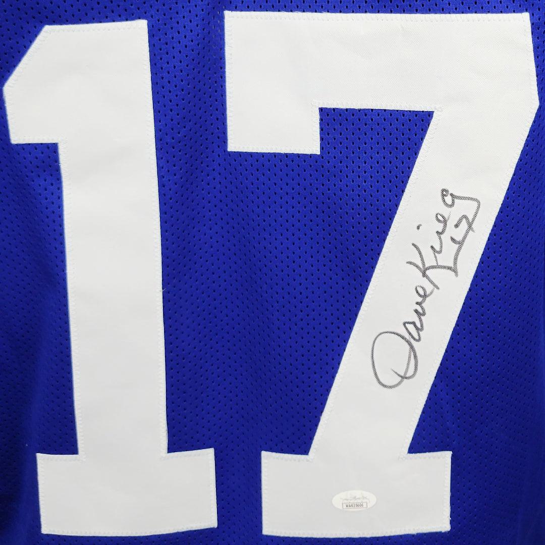 Dave Krieg Signed Seattle Blue Football Jersey (JSA) - Image 2